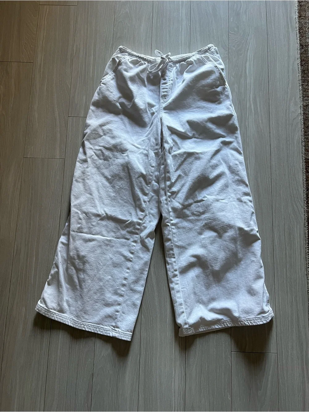 aerie White daydream denim pull-on Pant - Picture 1 of 6